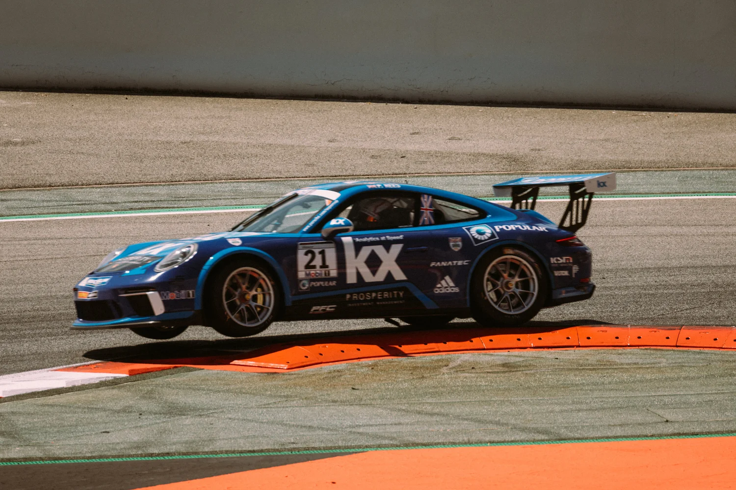 Porsche racing car track motorsport blue – Sports
