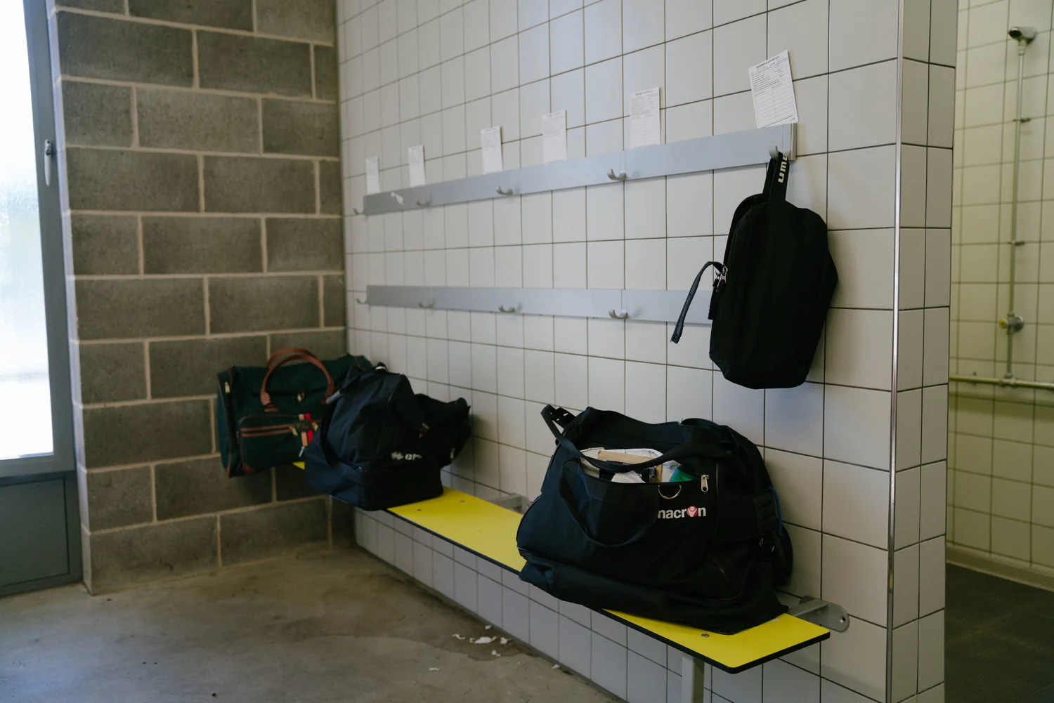Locker room where the referee official’s use