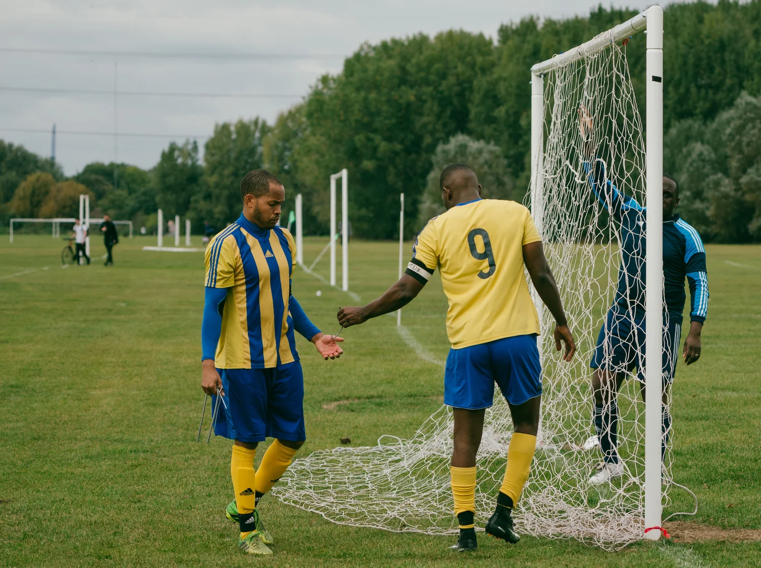 Grass roots football hackney marshes players goal – Day 3 - Referee's insight and warm-up