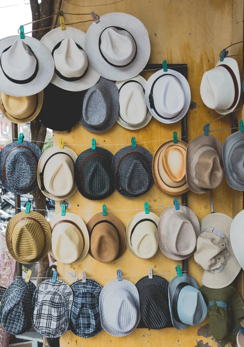 Vietnam hats shop hoi an wall market – Vietnam
