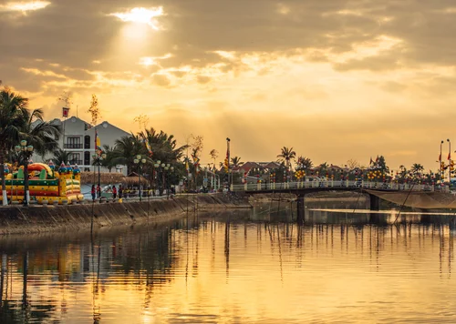 Vietnam hoi an river sunset golden hour – Vietnam