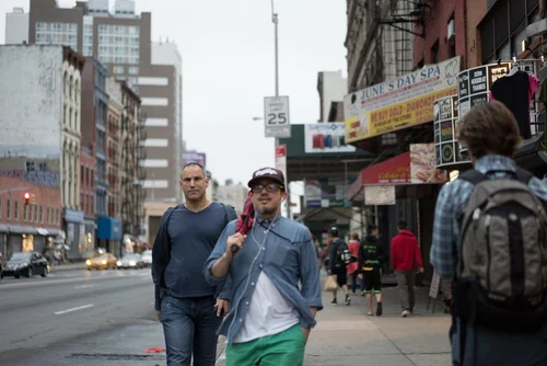 New york street people walking sunglasses summer – New York