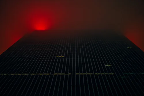 New york abstract red light rooftop night – New York