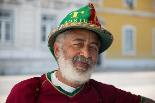 Portugal elderly man beard hat portrait smiling – Portugal
