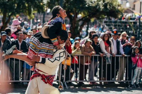 Peru cusco festival parade traditional costume dancer – Peru