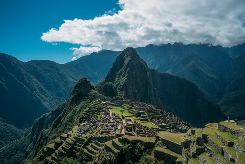 Peru machu picchu mountains inca ruins landscape – Peru