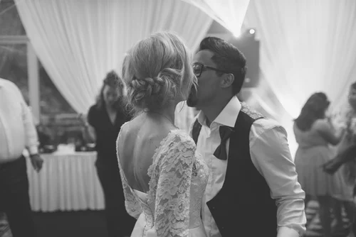 Wedding bride groom reception black and white – Wedding Photography