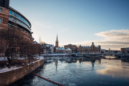 Stockholm water city view winter buildings – Stockholm