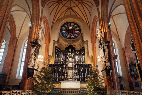 Stockholm church interior altar gothic – Stockholm