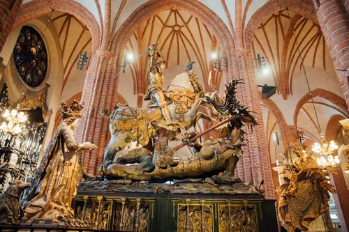 Stockholm church st george dragon sculpture storkyrkan – Stockholm