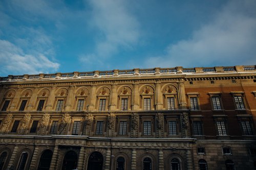 Stockholm royal palace building clouds architecture – Stockholm