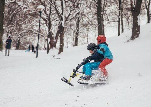 Stockholm sledging children snow winter fun – Stockholm