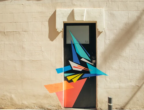 Barcelona street art mural door graffiti – Barcelona