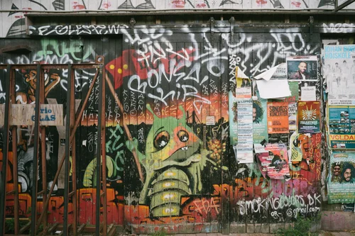 Copenhagen christiania graffiti mural wall colourful – Copenhagen