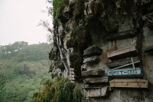 Philippines hanging coffins sagada cliff – Philippines
