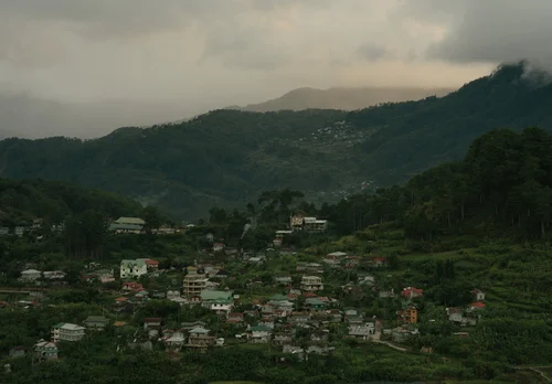Philippines mountain village clouds hills – Philippines