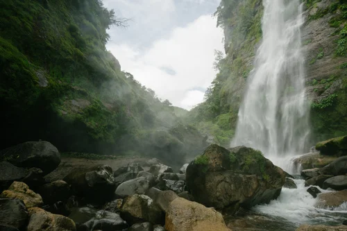 Philippines waterfall rocks jungle – Philippines