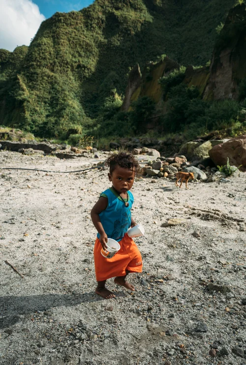 Philippines child beach sand playing – Philippines