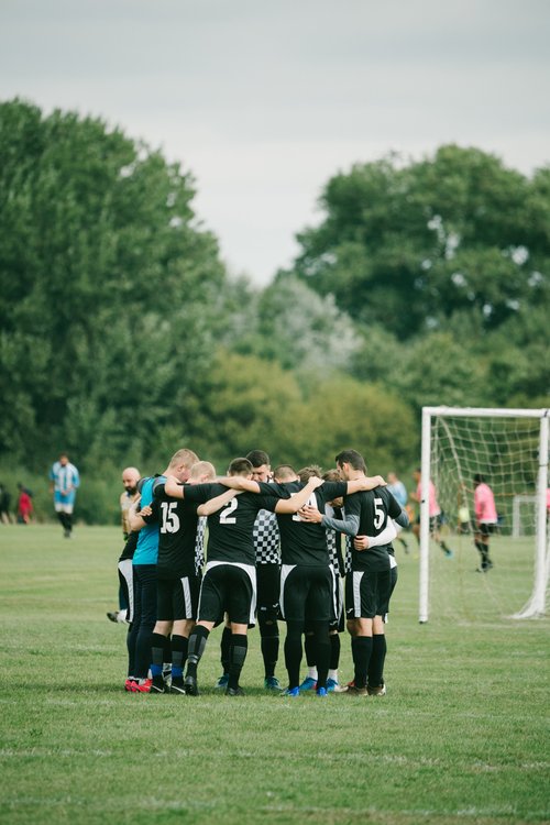 Grass roots football hackney marshes team huddle – Day 1 - Introduction