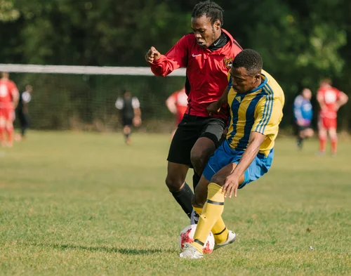 Grass roots football hackney marshes match action – Day 3 - Referee's insight and warm-up